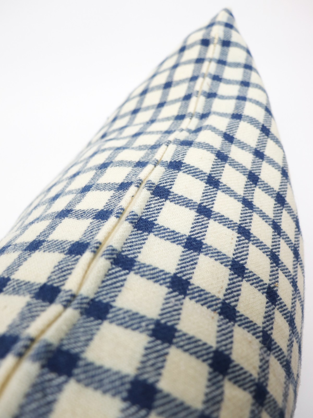 1900's Fabric, Wool check fabric, USA, Brown. remake, Cushion
