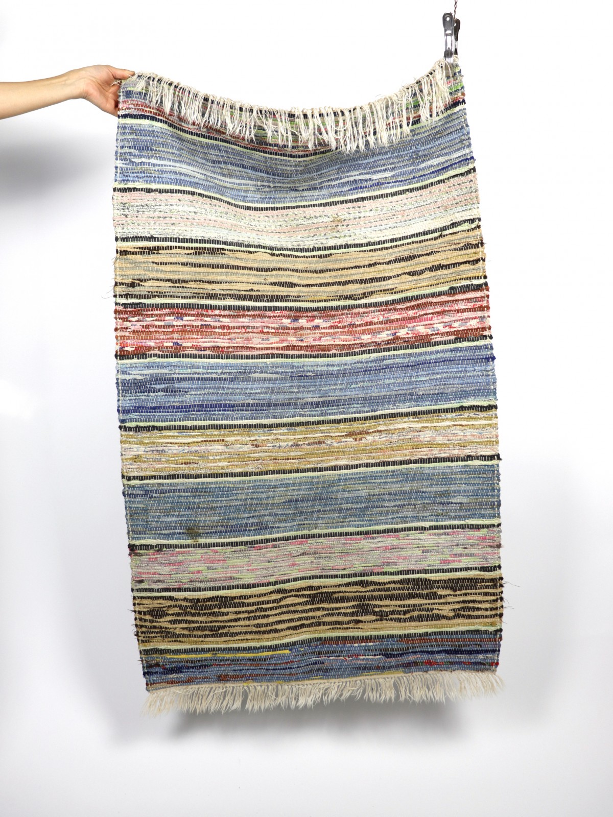 swedish rag rug, cotton, 1930's