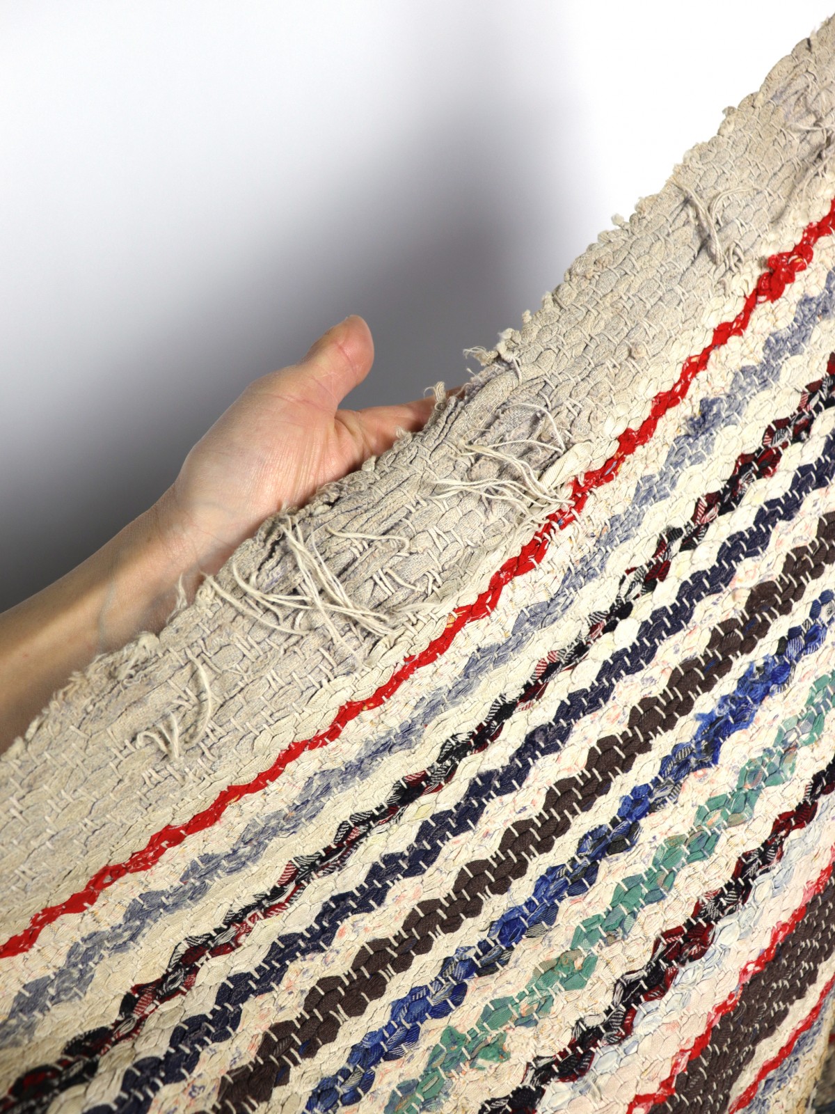Swedish rag rug,cotton,1930-1950's