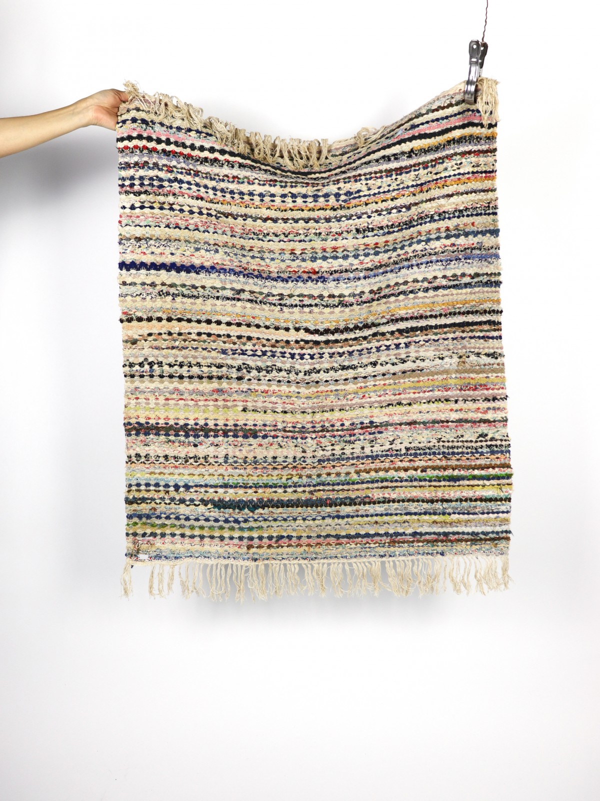 Swedish rag rug, cotton, 1930-1950’ｓ