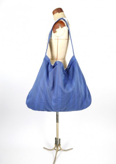Brown.remake, dyed cotton, french fabric,bag