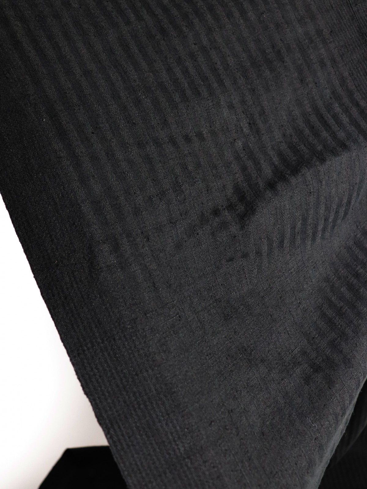 Black dyed linen fabric,French fabric,Dead stock
