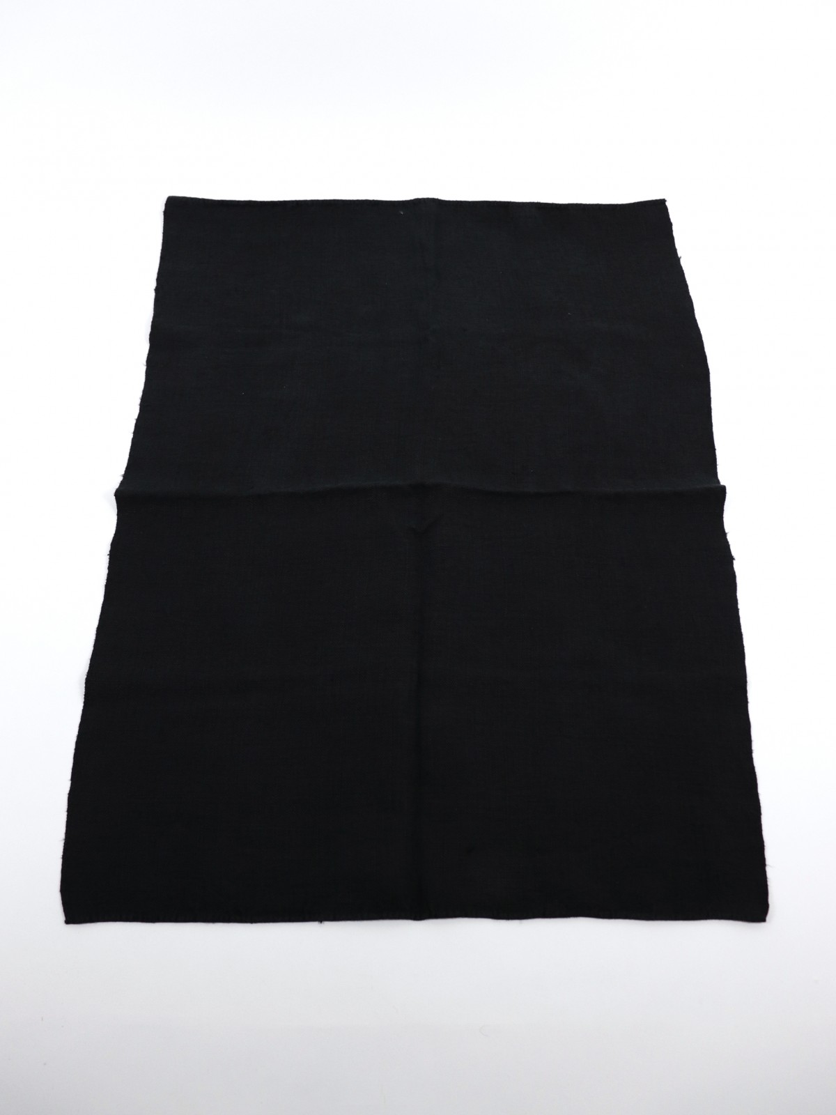 Black dyed linen, French linen, dead stock