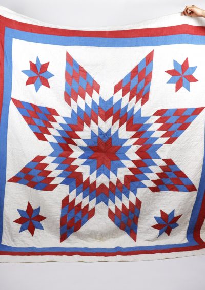 Quilt, 1900's,USA, antque, Lone star quilt