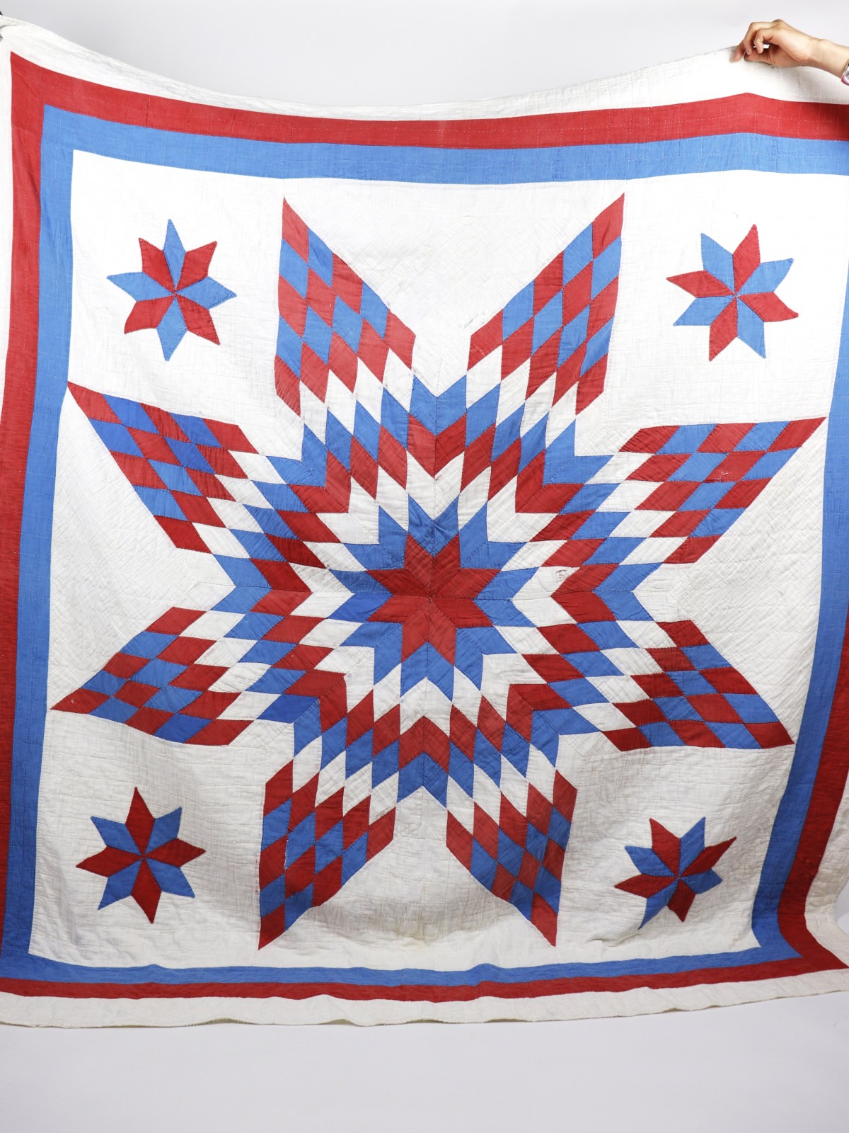 Quilt, 1900's,USA, antque, Lone star quilt