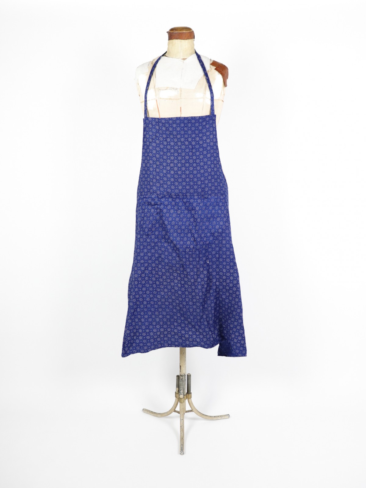 french fabric, brown.remake,apron,jacquard