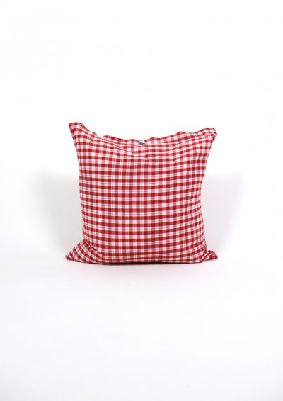 geerman cotton check fabric, brown.remake,cushion