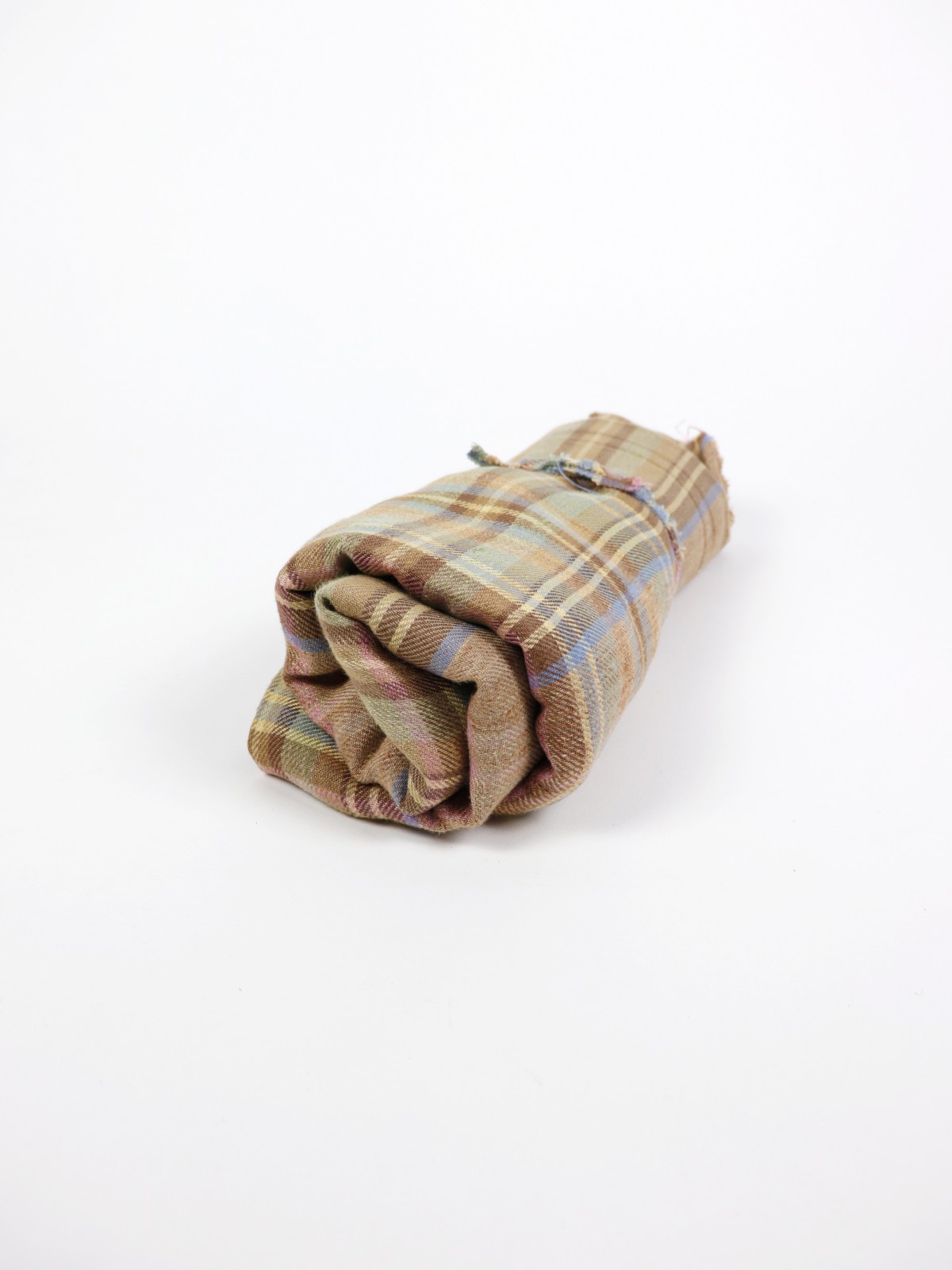 dead stock linen fabric, England, check linen fabric