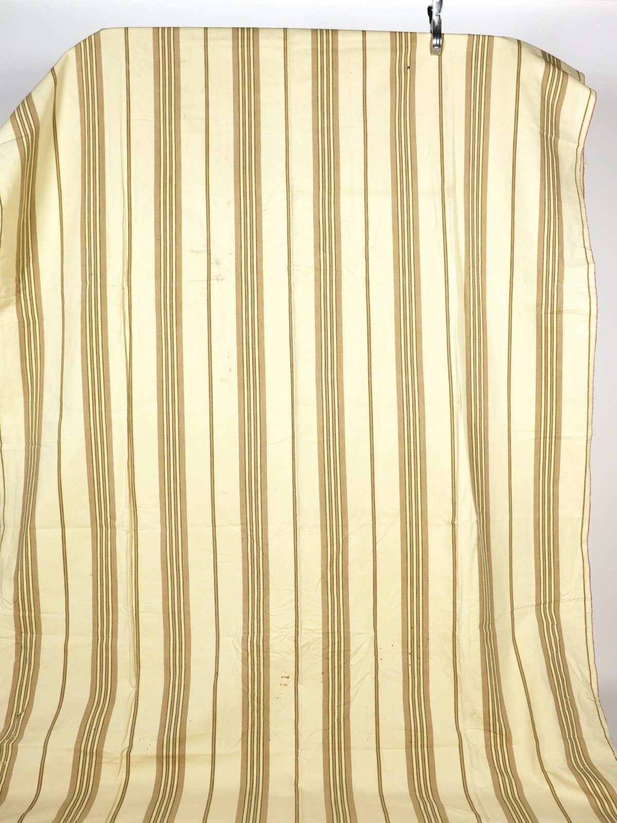 french cotton fabric, ticking cotton fabric, beige stripe