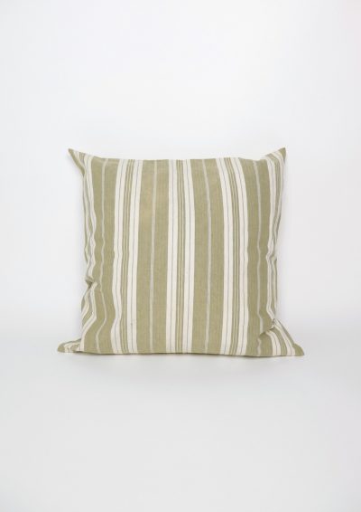 vintage ticking linen cushion, french linen cushion, brown.remake cushion