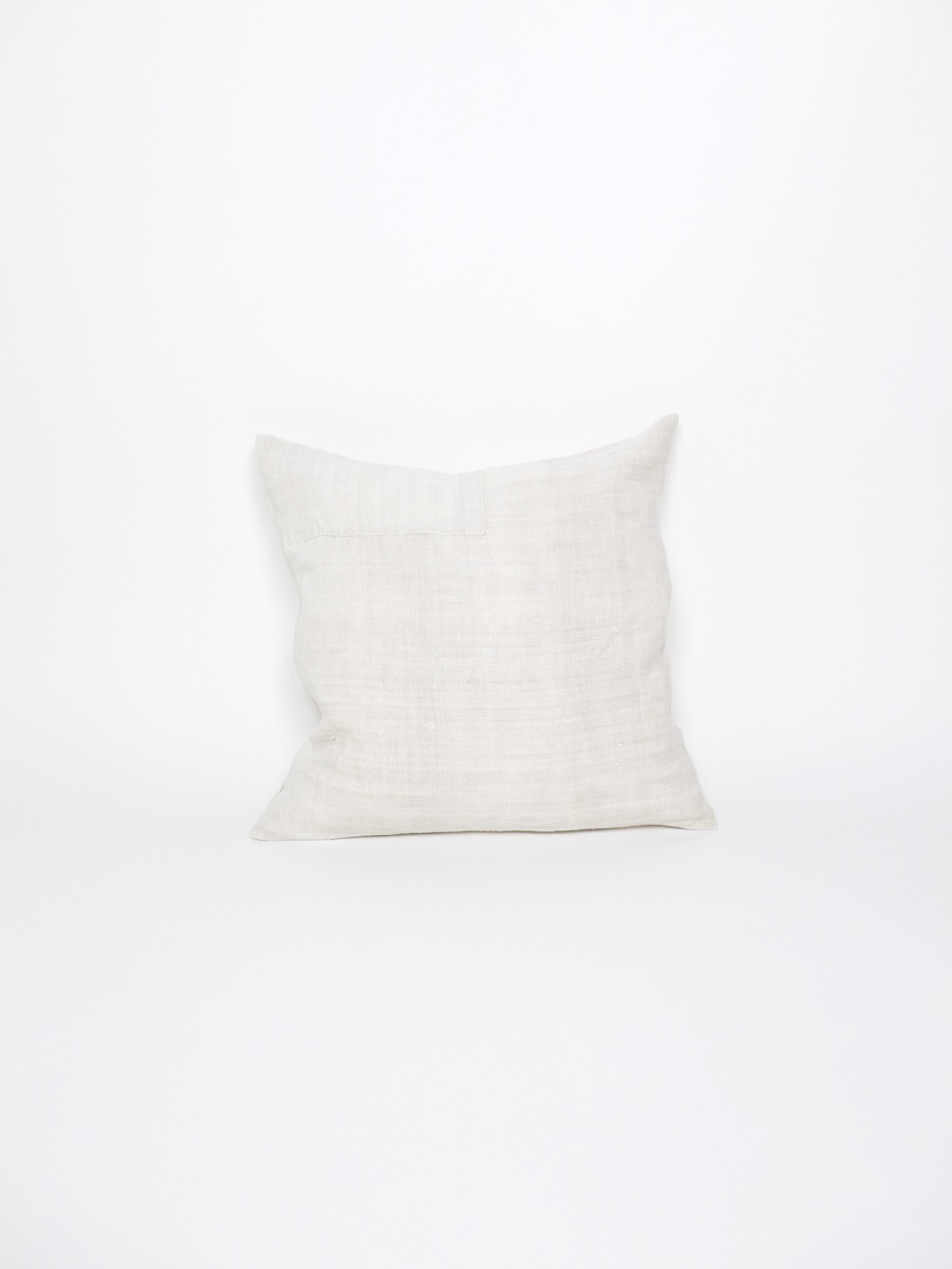 vintage french white linen fabric cushion, brown.remake cushion, sheet
