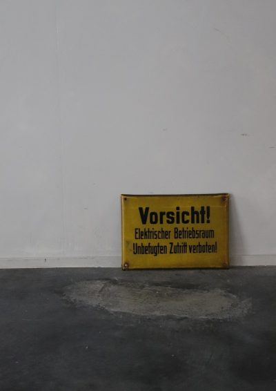 enamel sign, 1950's, germany