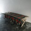 vintage wool shawl, usa, plaid wool blanket