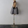 ticking fabric, french cotton, bag, brown remake, france