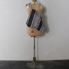 ticking fabric, french cotton,bag, brown remake, france