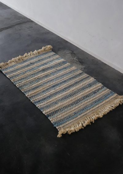 ragrug, small rug, natural fiber material