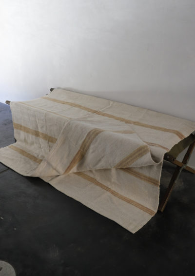 Hungary, linen rug, Grain sack fabric,