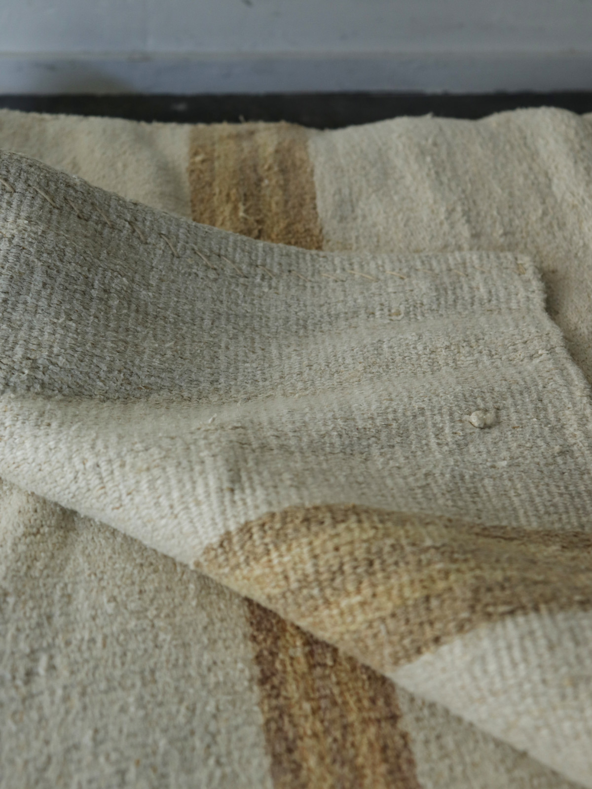 Hungary, Grain sack fabric, linen rug