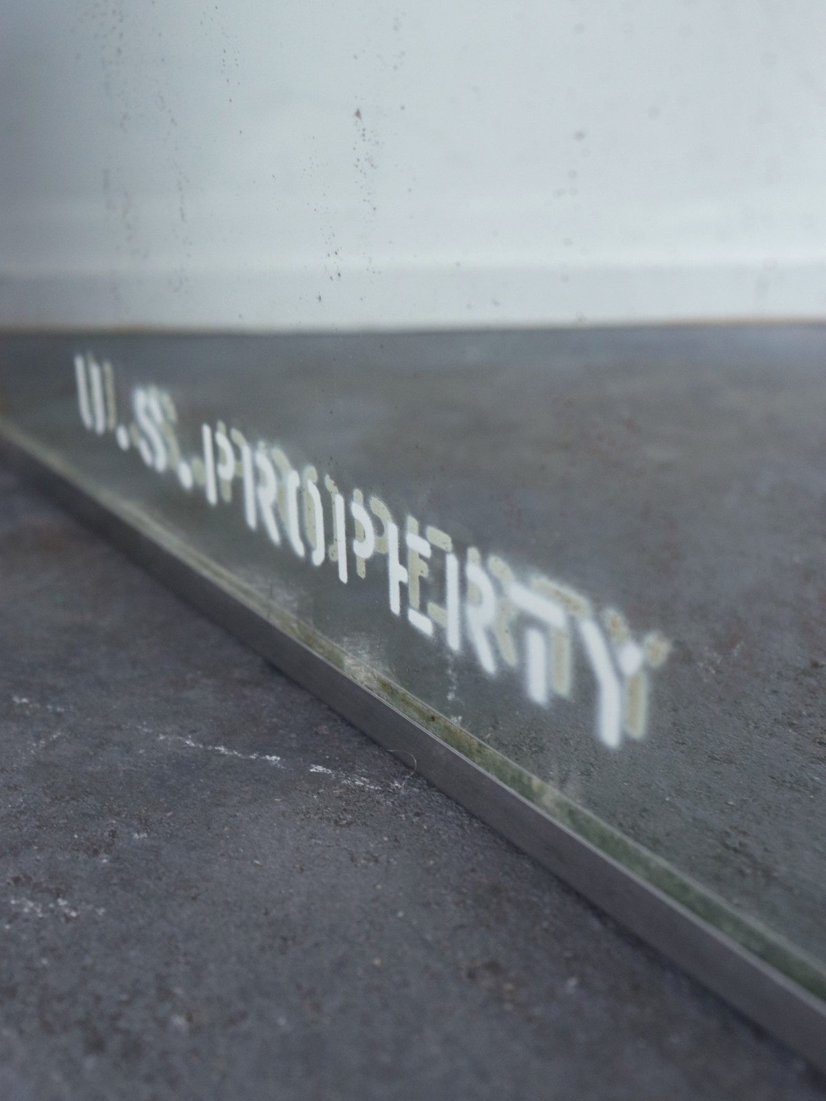 U.S.PROPERTY,mirror,USA,Vintage,industrial
