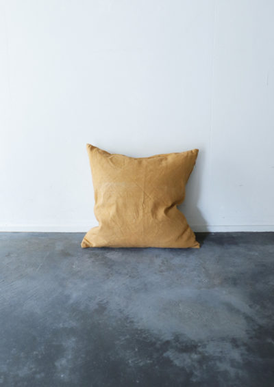 french linen,cushion,brown.remake,overdyed linen