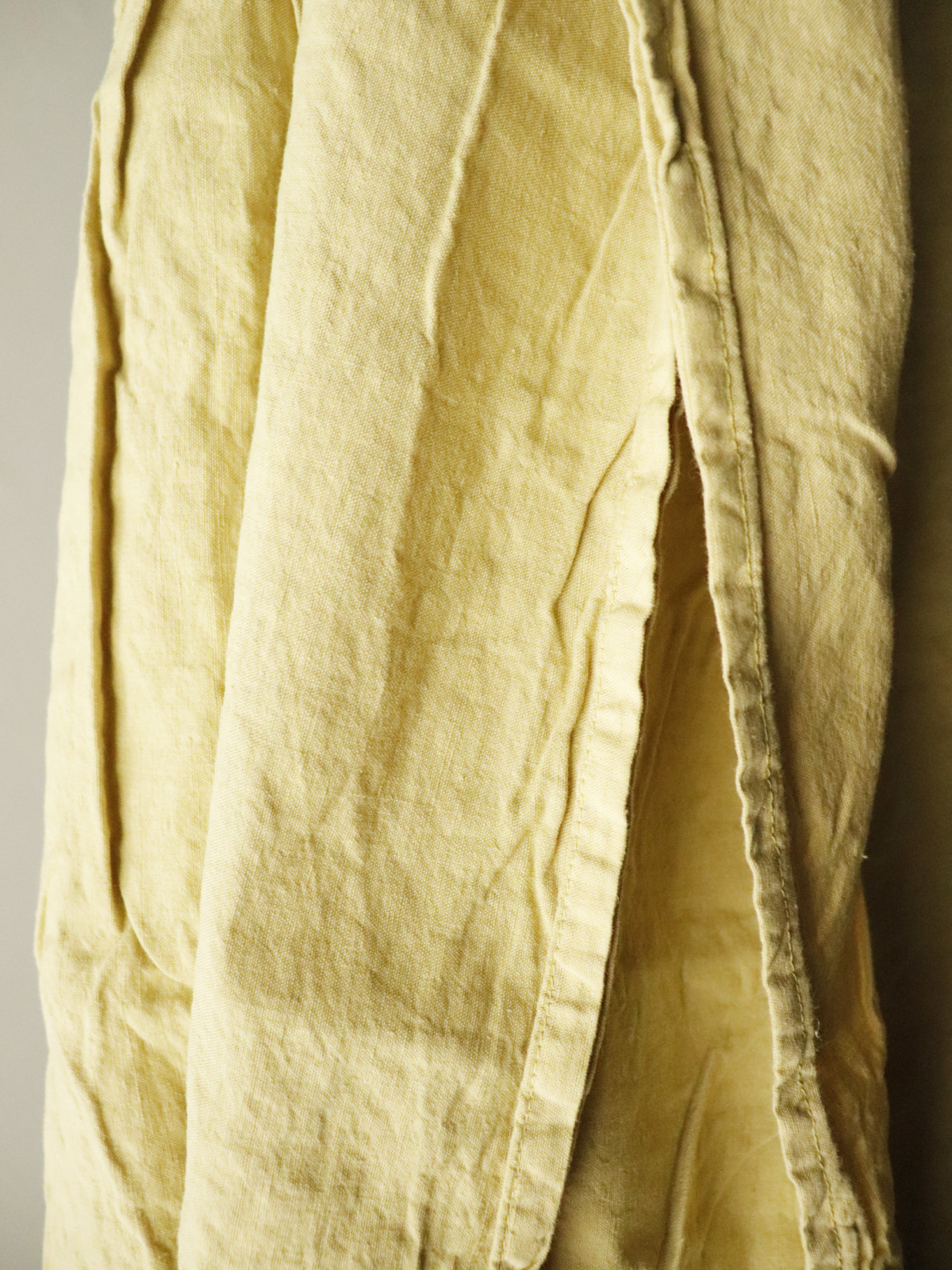 Early1900’s, French dyed linen fabric, linen sheet