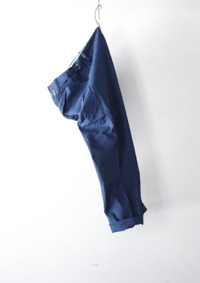 indigo cotton, work pants, France, Dead Stock