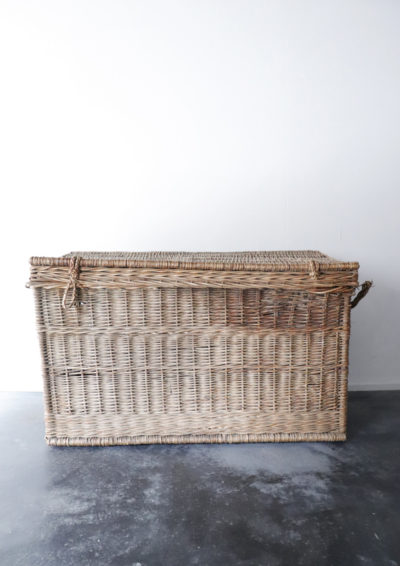 Wicker basket,trunk, France, vintage
