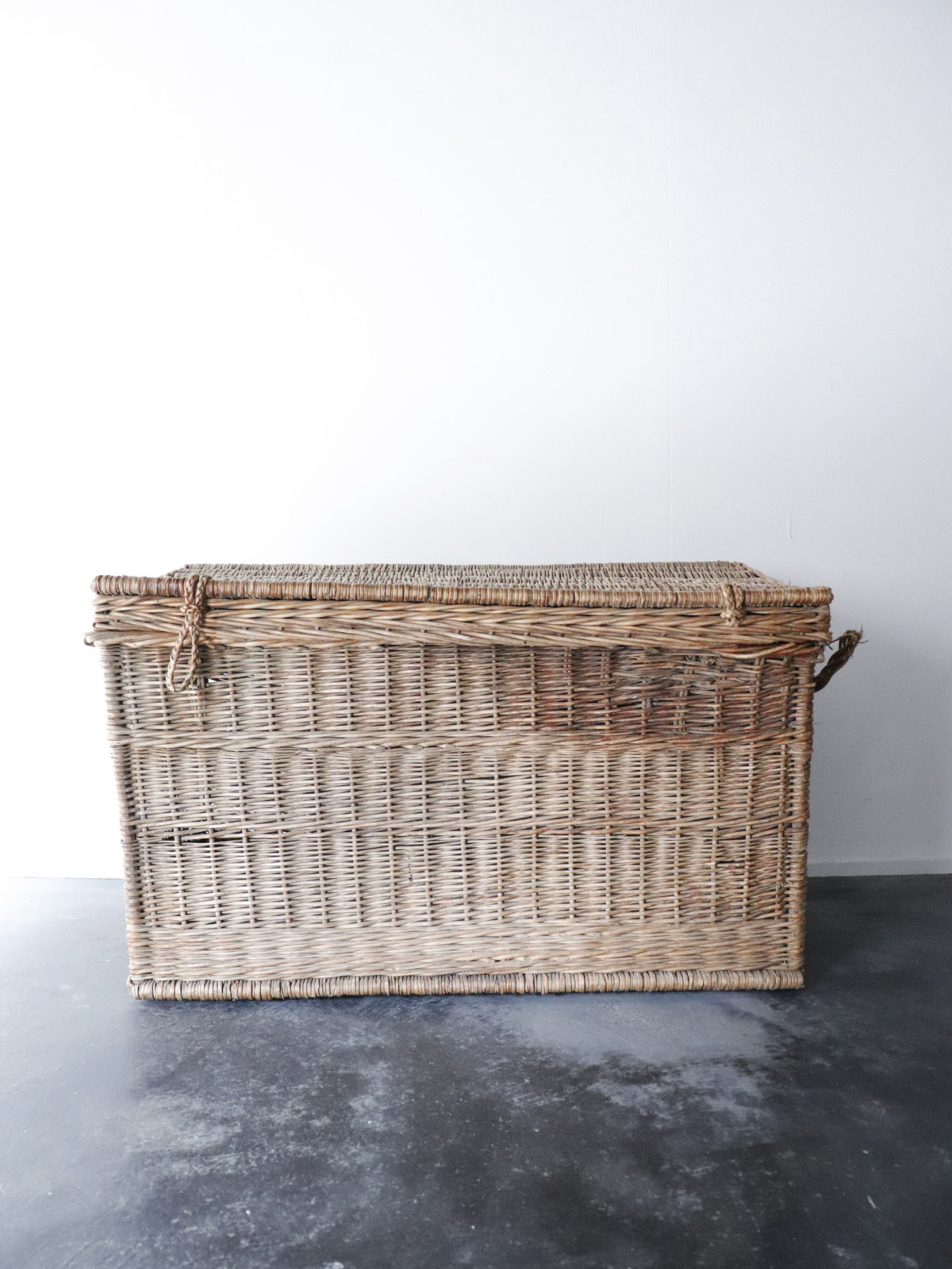 Wicker basket,trunk, France, vintage