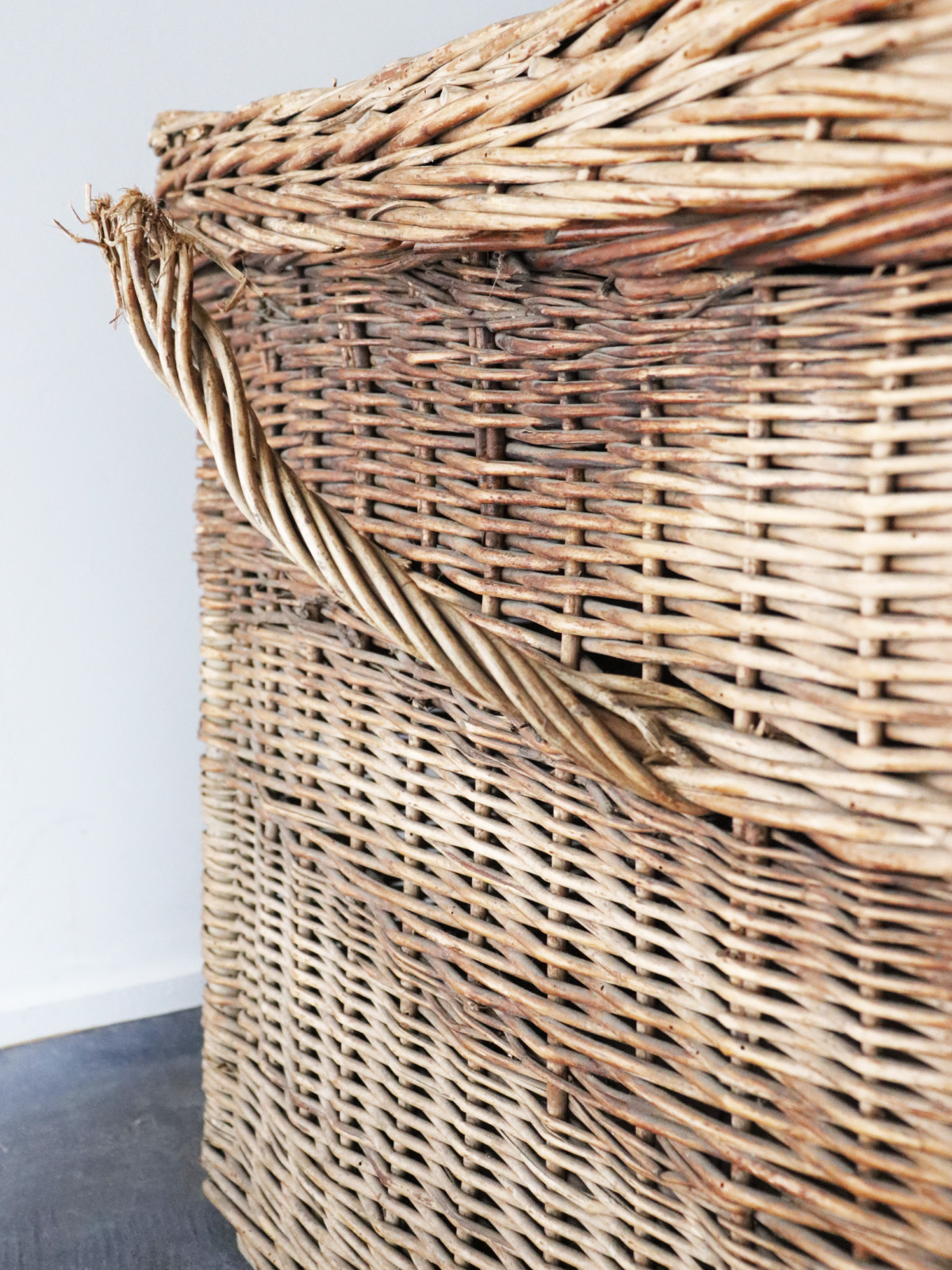 wicker basket, trunk, France, vintage