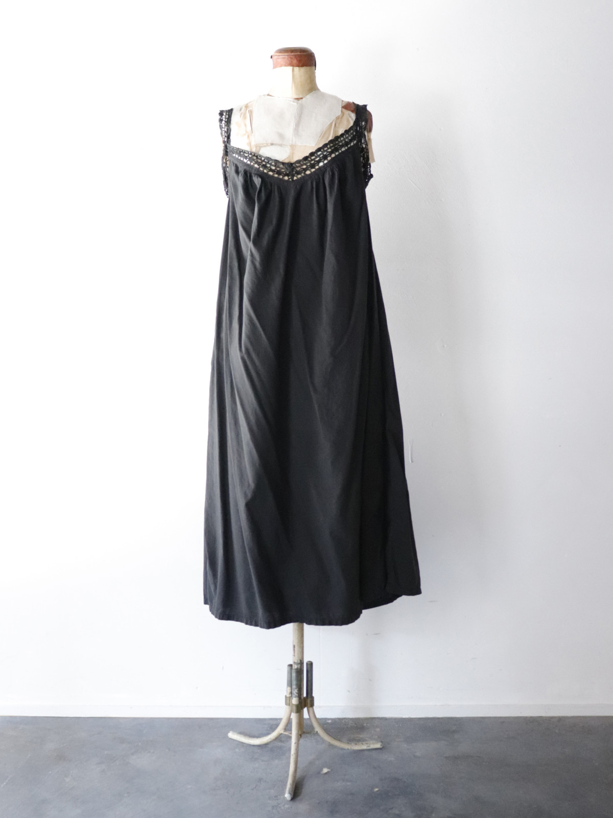 black‐dyed, vintage, one-piece
