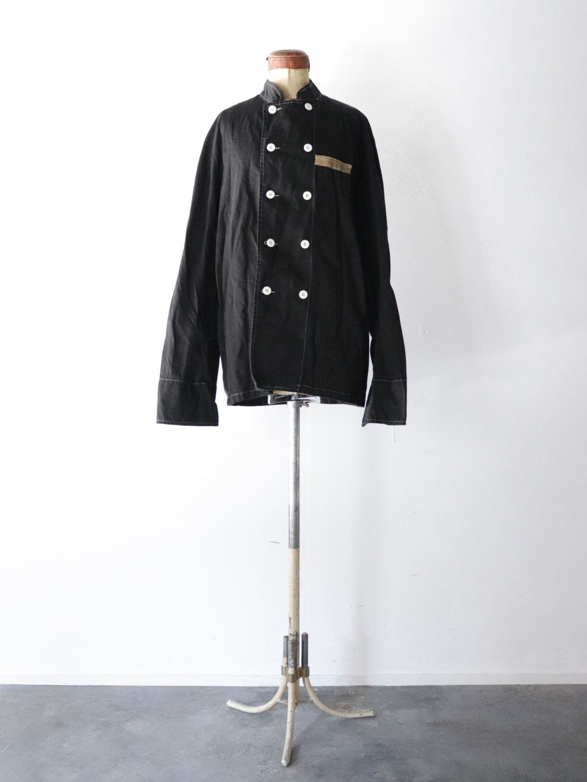 cook jacket, France, Black-dyed ,