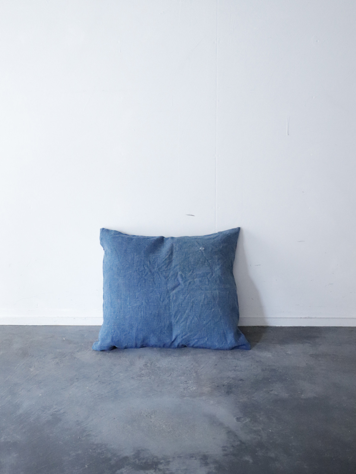 french indigo linen fabric, BROWN.remake,cushion