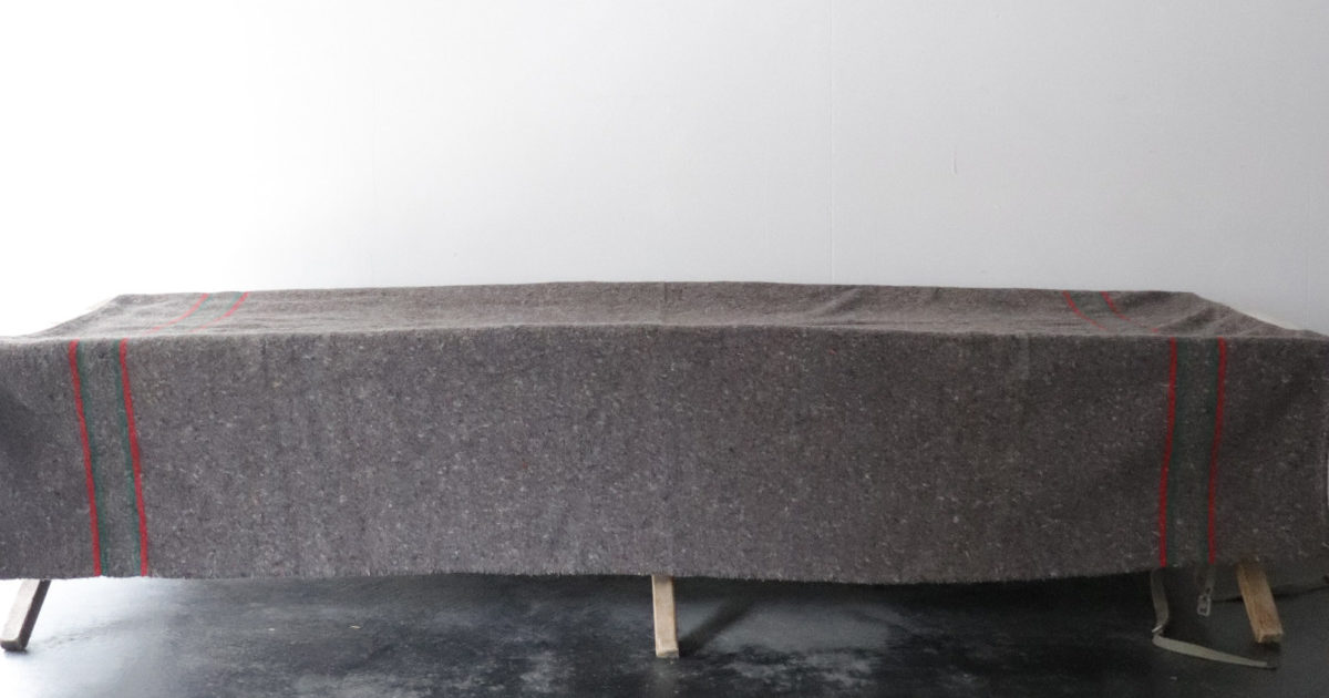 Vintage French military blanket BROWN. 京都 二条新町の生活雑貨店