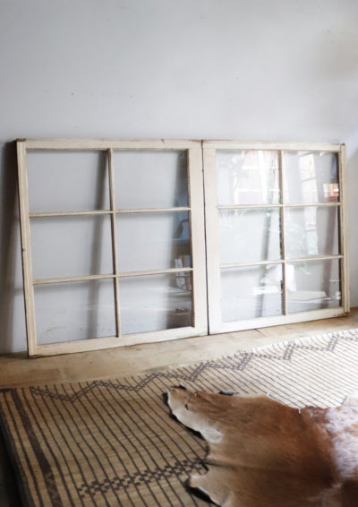 window glass frame white,usa,vintage