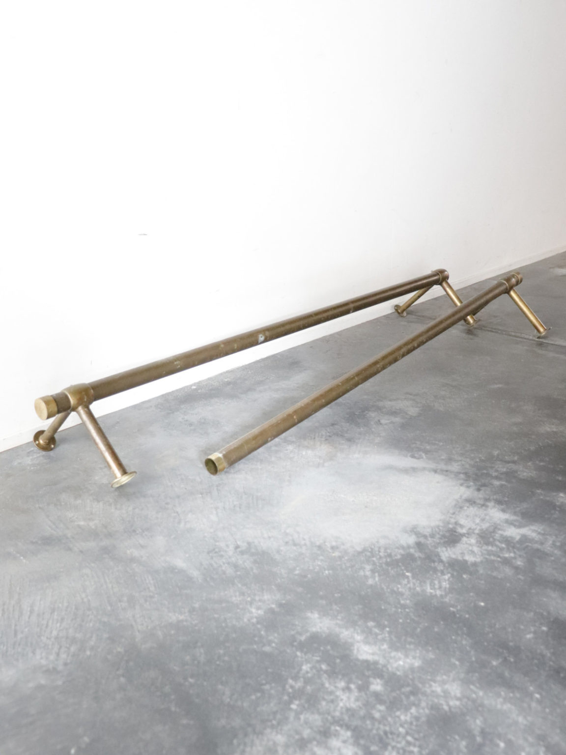 Vintage brass bar foot rail BROWN. 京都 二条新町の生活雑貨店