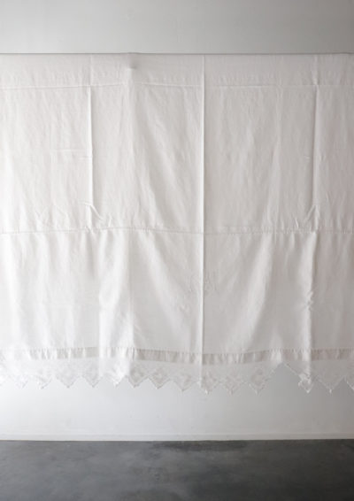 Vintage,linen,fabric,france,lace,embroidery,monogram