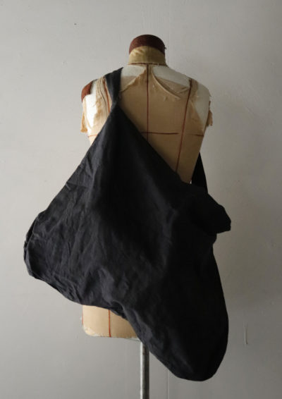 early1900's,French linen,dyed linen,Brown.remake,bag,