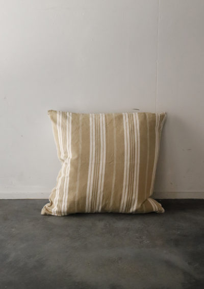 French ticking fabric ,BROWN.remake,cushion,France