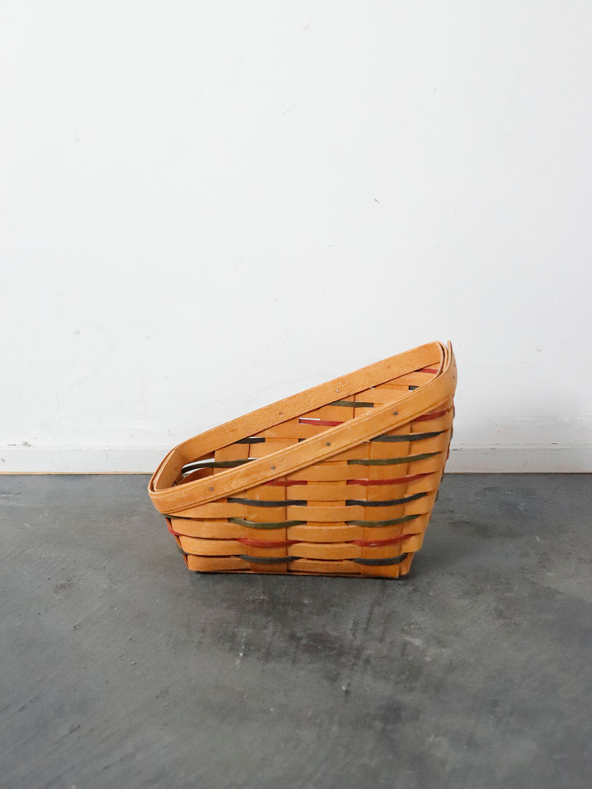 longaberger baskets company,USA,vintage,wood basket,handmade