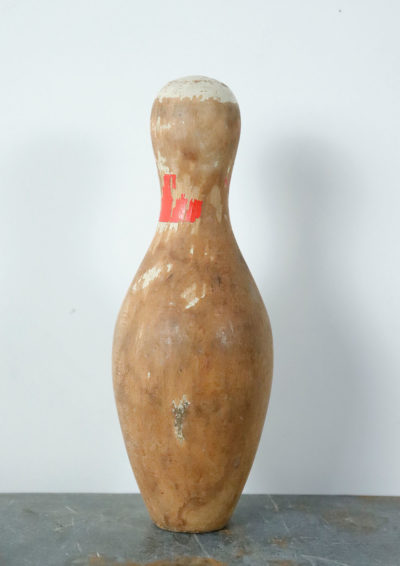 1920's,wood,bowling pin,usa,antique