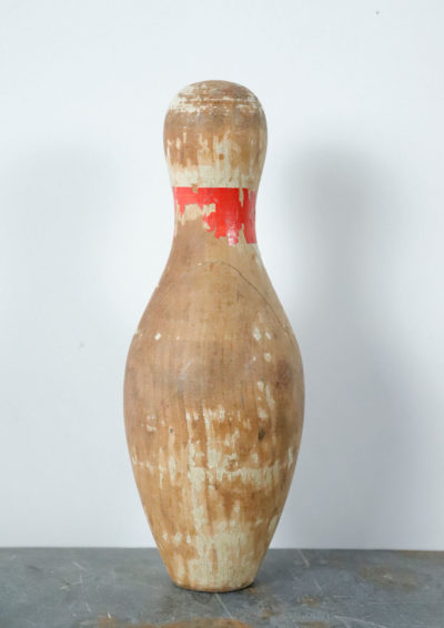 1920's,wood,bowling pin,usa,antique