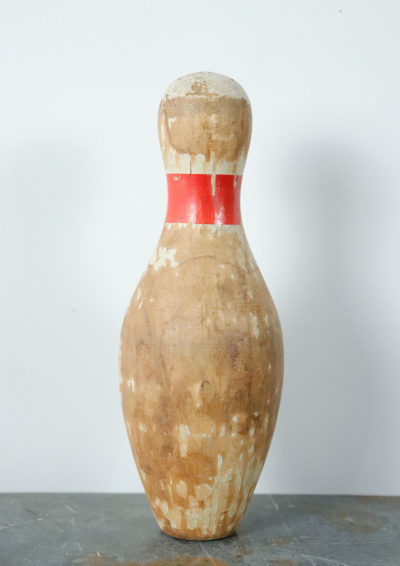 1920's,wood,bowling pin,usa,antique