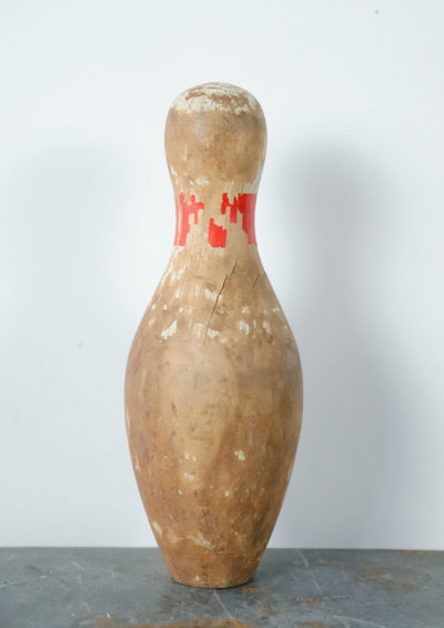 1920's,wood,bowling pin,usa,antique
