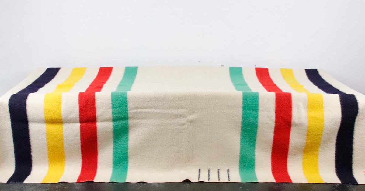 1940-55's HUDSON'S BAY 4Point blanket – BROWN. | 京都 二条