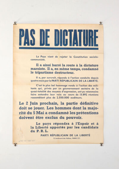 1945's,poster,france,vintage