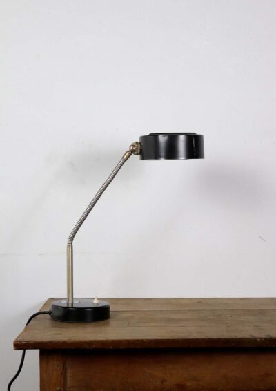 1970's,gooseneck metal lamp, desk lamp,France