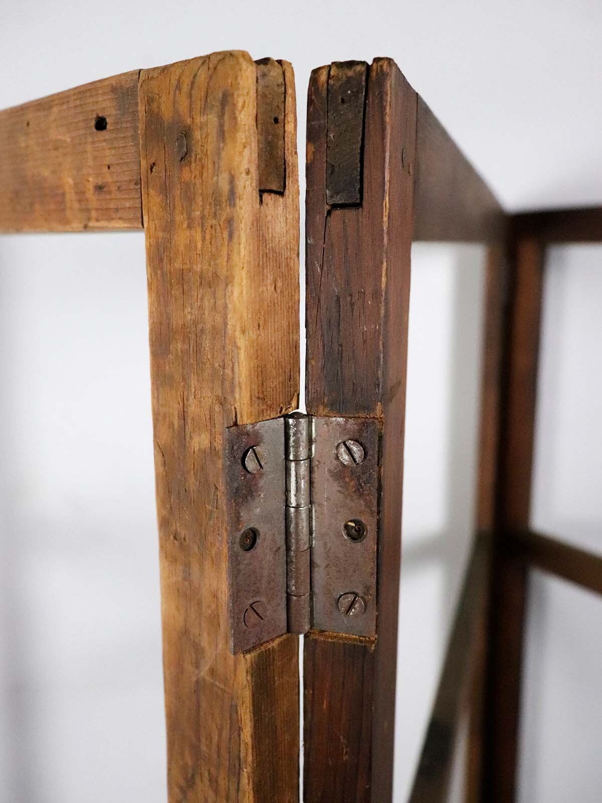 1880's,USA,antique,folding drying rack,oak wood