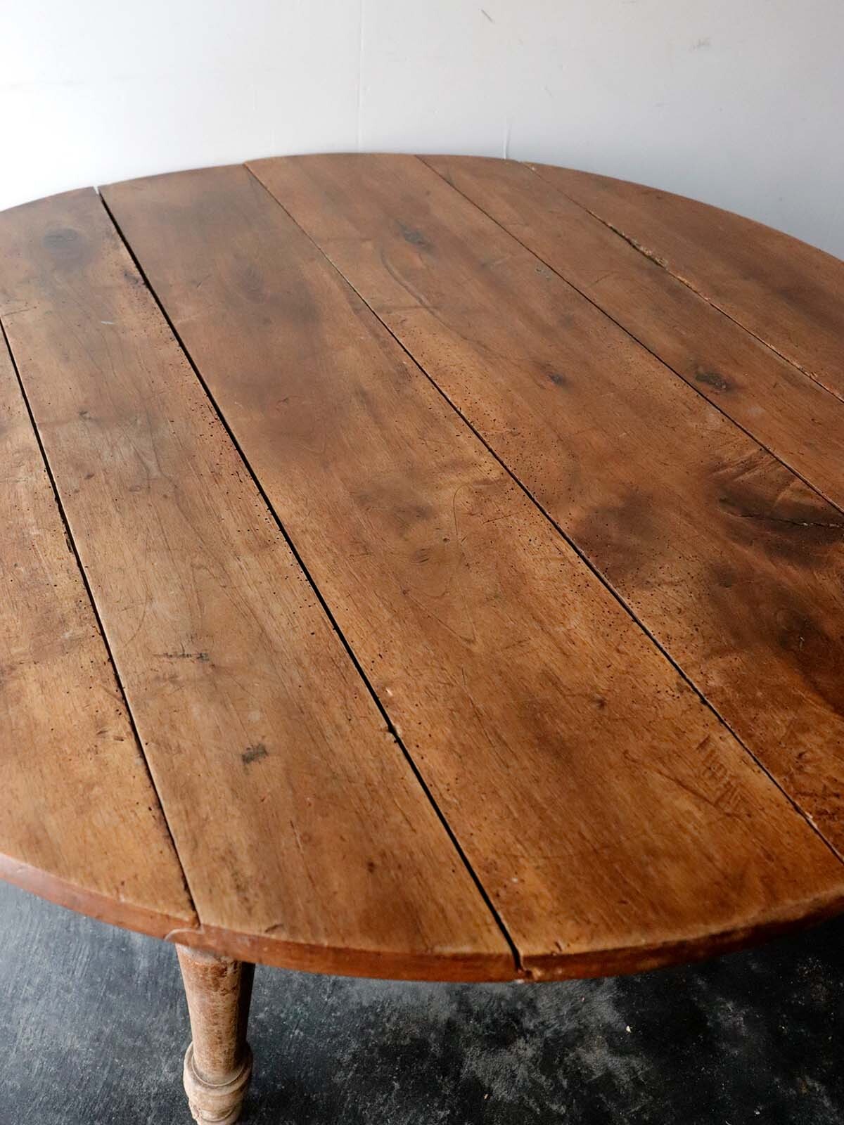 19c,folding wood table,round table,France,antique