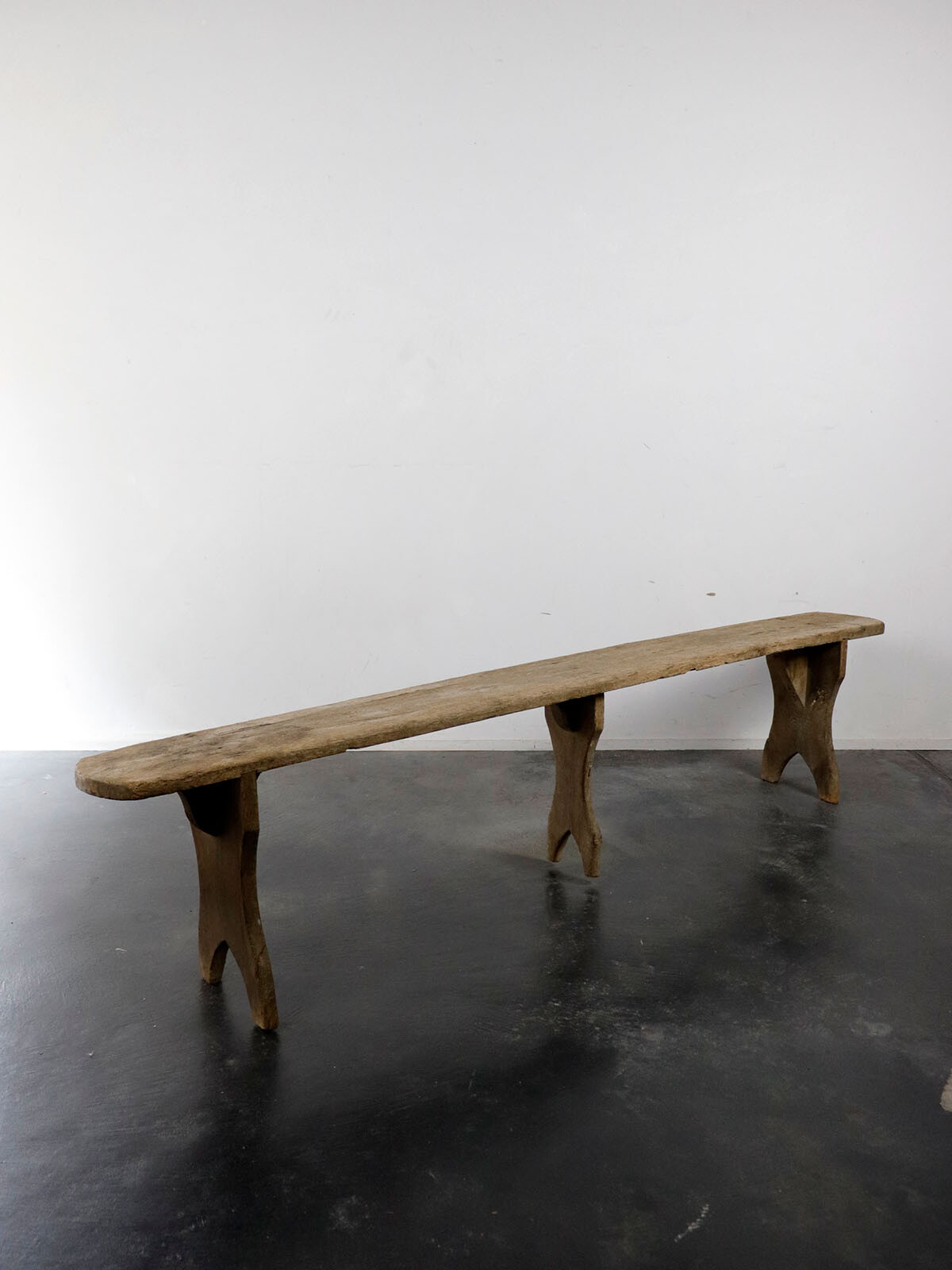 1950's,pine wood,bench,France