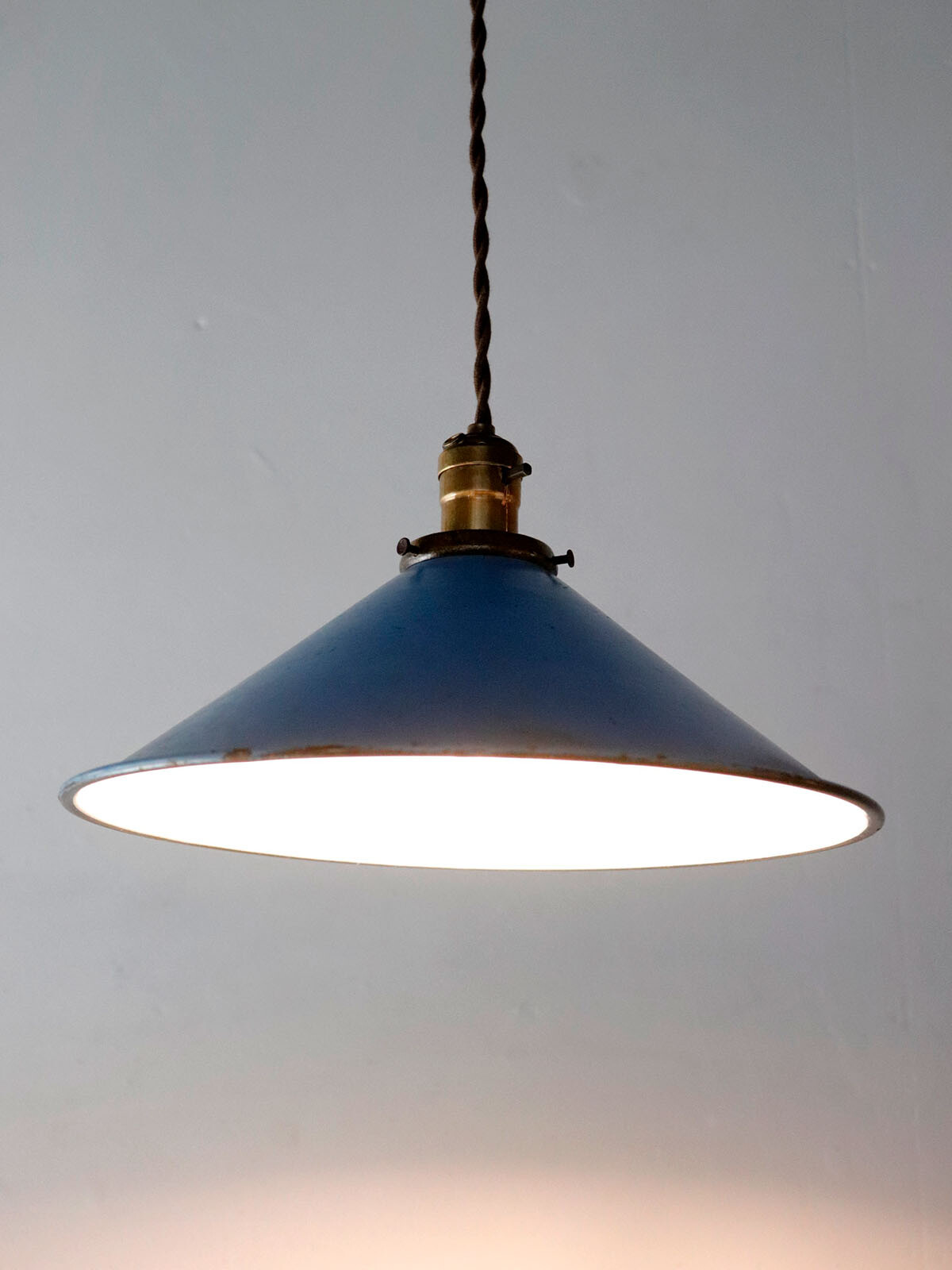 steel shade lamp,vintage,france